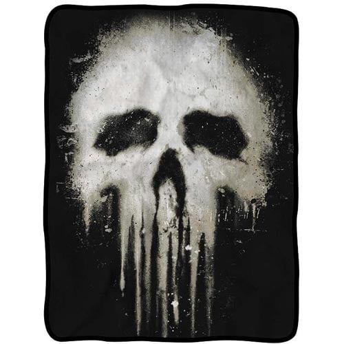 Punisher Skull Fleece Throw Blanket